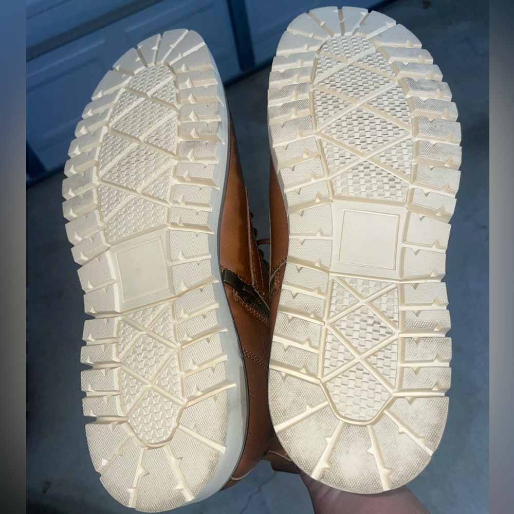 Steve Madden Broome Chukka Men’s Cognac Leather Boots Size 9 Brown Lace P-BROOME - Picture 13 of 13